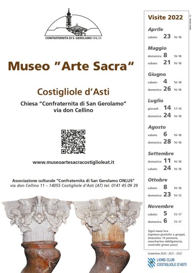 Museo “Arte Sacra” Incontri in Confraternita 2022